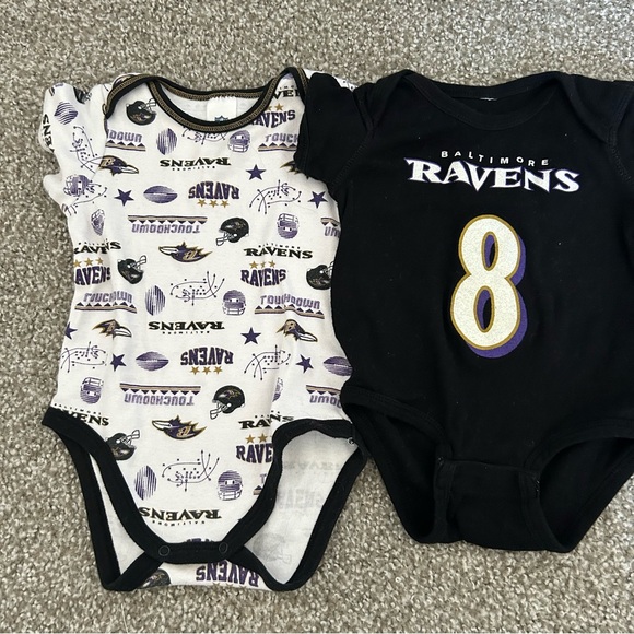 Baby Baltimore Ravens Onesie Lot - Picture 2 of 3